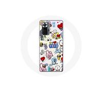 Coque pour Xiaomi Redmi Note 10 Pro BTS Bangtan Sonyeondan BT21 Van Tata Chimmy Cooky Rj Koya Mang Et Shooky