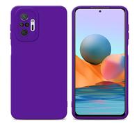 cadorabo Housse Compatible avec Xiaomi RedMi Note 10 Pro en Fluid Violet FONCÉ - Étui de Protection en Silicone TPU Flexible
