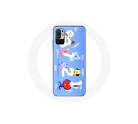 Coque pour Xiaomi Redmi Note 10T 5G BTS Bangtan Sonyeondan BT21 Van Tata Chimmy Cooky Rj Koya Shooky Et Mang