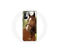 Coque pour Xiaomi Redmi Note 10T 5G Quarter Horse Marron Race de cheval