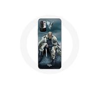 Coque pour Xiaomi Redmi Note 10T 5G Vikings Série Saison 6 Ragnar Lothbrok logo V Epée Gris Fond Brouillard