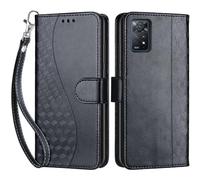 Coque pour Xiaomi Redmi Note 11 Pro 5G Global, Coque Redmi Note 12 Pro 4G, Etui Protection Housse Premium Cuir de Portefeuille en Fermeture Magnétique Flip Case pour Redmi Note 11E Pro Coque (Noir)