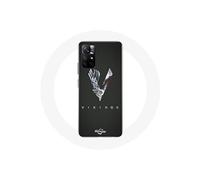 Coque pour Xiaomi Redmi Note 11s 5G Vikings Série Saison 6 logo V Epée Gris Fond Noir