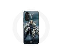 Coque pour Xiaomi Redmi Note 11S Vikings Série Saison 6 Ragnar Lothbrok logo V Epée Gris Fond Brouillard