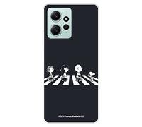 Coque pour Xiaomi Redmi Note 12 4G Officielle Peanuts Personnages Beatles pour protéger votre téléphone portable Coque en silicone transparent souple sous licence officielle Snoopy