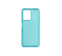 Coque pour Xiaomi Redmi Note 12 5G et 4G Silicone Flexible Coins Antichocs Renforcés Bleu translucide