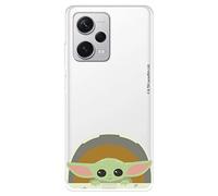 Coque pour Xiaomi Redmi Note 12 Pro+ 5G Officielle Star Wars Baby Yoda Sourires pour protéger votre téléphone portable Coque en silicone transparent souple sous licence officielle