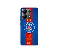 Coque Pour Xiaomi Redmi Note 13 4G PSG Logo Champion double legend nike rouge et bleu