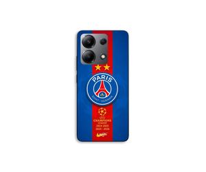 Coque Pour Xiaomi Redmi Note 13 4G PSG Logo Champion double legend nike rouge et bleu Maniacase