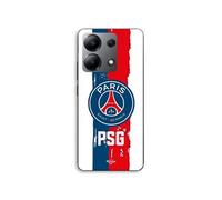 Coque - MANIACASE - Xiaomi Redmi Note 13 4G - PSG logo - fond blanc - Silicone TPU