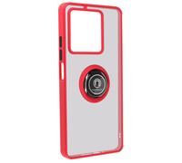 Coque pour Xiaomi Redmi Note 13 5G Bague Métallique Fonction Support Rouge