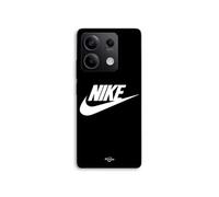 Coque Pour Xiaomi Redmi Note 13 5G Nike logo blanc front noir