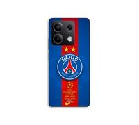 Coque Pour Xiaomi Redmi Note 13 5G PSG Logo Champion double legend nike rouge et bleu