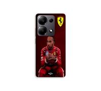 Coque Pour Xiaomi Redmi Note 13 Pro 4G Hamilton Scuderia Ferrari official wallpaper