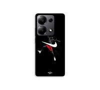 Coque Pour Xiaomi Redmi Note 13 Pro 4G Nike Jordan logo fond noir