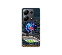 Coque Pour Xiaomi Redmi Note 13 Pro 4G PSG logo stade nuit tour eiffel