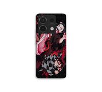 Coque Pour Xiaomi Redmi Note 13 Pro 5g Demon Slayer Tanjiro Nezuko Attaque Combat Maniacase