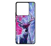 Coque Pour Xiaomi Redmi Note 13 Pro 5g En Silicone Cerf Dessin Foret Brame Animaux Cover Nature Aluminium Noir Design Gibier Housse