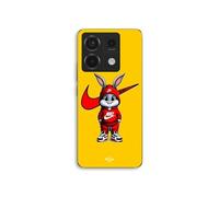 Coque Pour Xiaomi Redmi Note 13 Pro 5g Mini Bugs Bunny Nike Logo Just Do It Fond Orange Maniacase