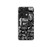 Coque Pour Xiaomi Redmi Note 13 Pro 5g Nike Air Logo Graffiti Noir Et Blanc Maniacase