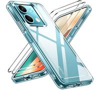 Hqselection® Coque Pour Xiaomi Redmi Note 13 Pro 5g / Poco X6 5g Transparente Silicone En Gel Tpu Souple + 2 Verre Trempé Film Protection Écran - Anti Rayures - Ultra Résistant Dureté 9h