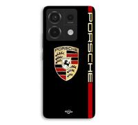 Coque Pour Xiaomi Redmi Note 13 Pro 5g PORSCHE logo rouge et dorée fond noir Maniacase