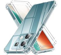 Coque pour Xiaomi Redmi Note 13 Pro 5G Transparente avec 2 Verre Trempé Antichoc Silicone Souple TPU Étui Housse - TECHTA