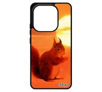 Coque Pour Xiaomi Redmi Note 14 4g Europe Silicone Ecureuil Roux Portable Ciel Design Mignon Animal De Protection Animaux Petit Motif 4g