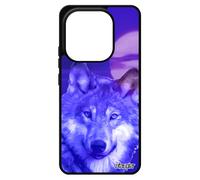Coque Pour Xiaomi Redmi Note 14 4g Europe Silicone Loup Tpu Design 4g Housse Louve Unique Ciel Lune Portable Alpha Predateur Nuit Bleu De