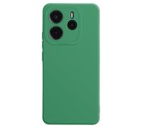 Coque pour Xiaomi Redmi Note 14 4G Silicone Lisse Bloc Caméra Protégé Vert