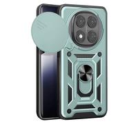Avizar Coque pour Xiaomi Redmi Note 14 Pro / 14 Pro Plus – Bague et cache caméra Vert pâle