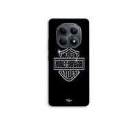 Coque Pour Xiaomi Redmi Note 15 5g Harley Davidson logo motor sycles gris front noir