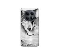 Coque Pour Xiaomi Redmi Note 15 5g Le loup et la louve Animal noir et blonc