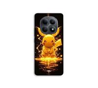 Coque de téléphone - MANIACASE - Xiaomi Redmi Note 15 5G - Silicone TPU - Pikachu Éclair - Noir