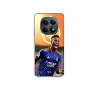 Coque Pour Xiaomi Redmi Note 15 5g Vini JR Wallpaper Real Madrid Bleu et jaune Maniacase