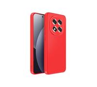 Coque pour Xiaomi Redmi Note 15 Pro 4G en Silicone avec Bord Caméra Surélevé Rouge
