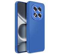 Coque pour Xiaomi Redmi Note 15 Pro 5G en Silicone avec Bord Caméra Surélevé Bleu