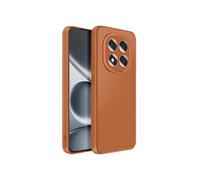 Coque pour Xiaomi Redmi Note 15 Pro 5G en Silicone avec Bord Caméra Surélevé Marron
