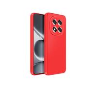 Coque pour Xiaomi Redmi Note 15 Pro 5G en Silicone avec Bord Caméra Surélevé Rouge
