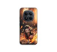 Coque téléphone - MANIACASE - Xiaomi Redmi Note 15 Pro Plus 5G - Silicone TPU - Demon Slayer Nezuko 3D - Noir