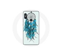 Coque pour Xiaomi Redmi Note 5 AI Dual Camera Attrape Rêve Bleu Fond Blanc