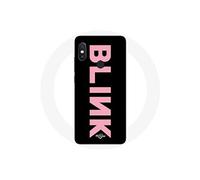 Coque pour Xiaomi Redmi Note 5 AI Dual Camera Blink Fandom Blackpink Logo Rose Fond Noir