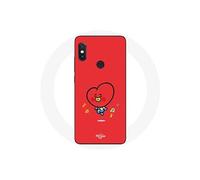 Coque pour Xiaomi Redmi Note 5 AI Dual Camera BTS Bangtan Garçons BT21 TATA V Fond Rouge