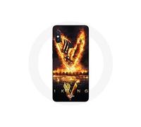 Coque pour Xiaomi Redmi Note 5 AI Dual Camera Vikings Série Saison 6 logo V Epée de Feu Fond Noir