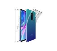 Coque pour Xiaomi Redmi Note 8 Pro Gel Silicone Coins Rebords Renforcés Antichoc, Transparent + Film VERRE Trempé