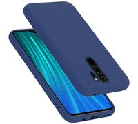 cadorabo Coque Compatible avec Xiaomi RedMi Note 8 Pro, Étui Housse en Silicone- Coque pour RedMi Note 8 Pro- Protection Antichoc, Anti-Empreintes- TPU Housse de Protection - Mat Liquid Blue