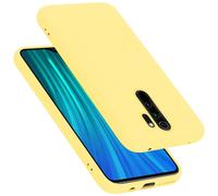 cadorabo Coque Compatible avec Xiaomi RedMi Note 8 Pro, Étui Housse en Silicone- Coque pour RedMi Note 8 Pro- Protection Antichoc, Anti-Empreintes- TPU Housse de Protection - Mat Liquid Yellow