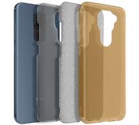 Coque pour Xiaomi Redmi Note 9 Paillette Amovible Silicone Semi-rigide or