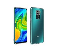 Coque pour Xiaomi Redmi Note 9 Silicone Souple et Film Verre Trempé 9H