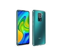 Coque Pour Xiaomi Redmi Note 9 Silicone Souple et Film Verre Trempé 9H Transparent